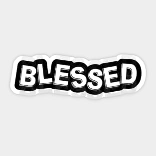 Blessed written message Sticker